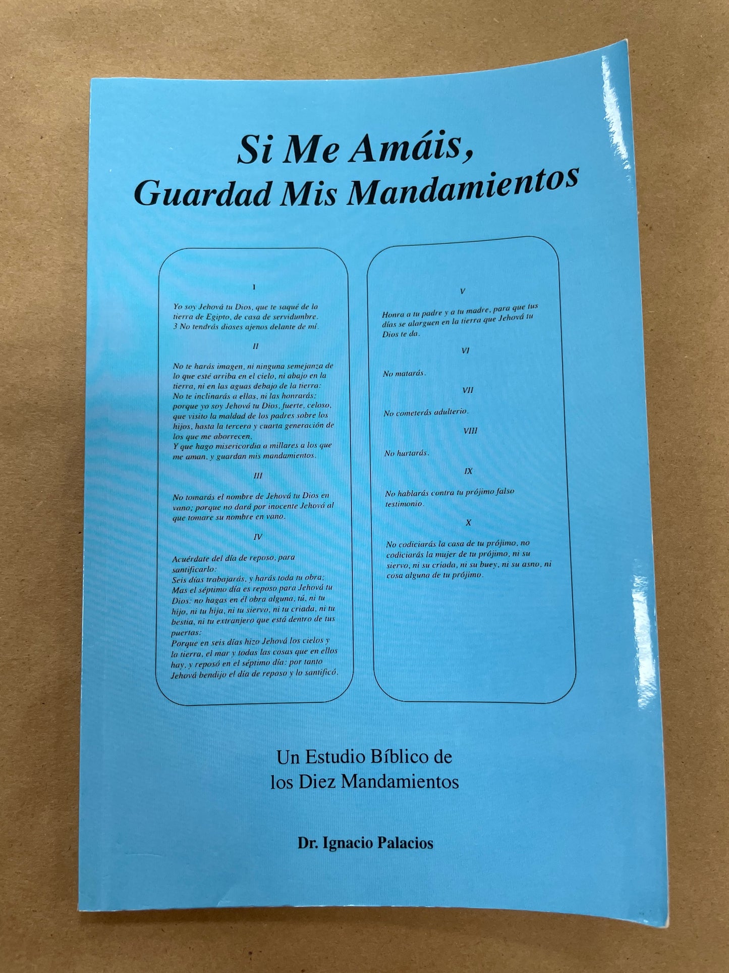 Si Me Amais, Guardad Mis Mandamientos por Dr. Ignacio Palacios